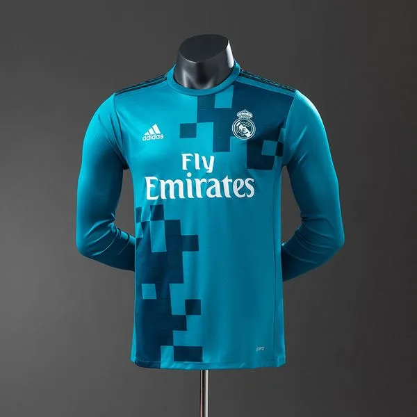 Camiseta de fútbol Real Madrid 2017/18 TERCERA MANGA LARGA VERSION JUGADOR